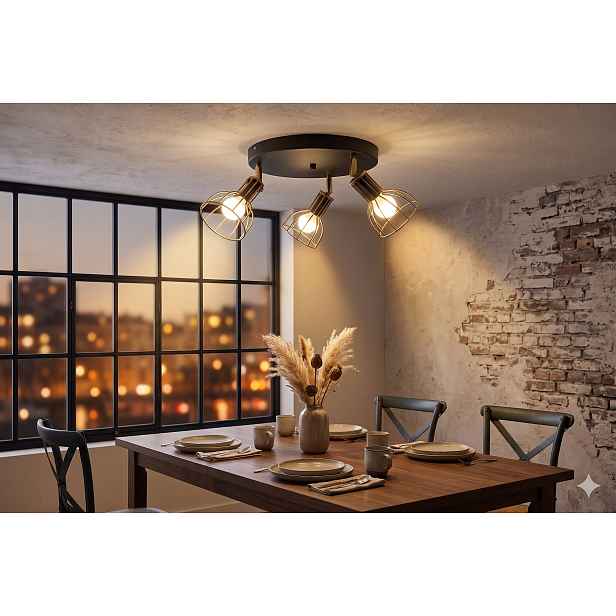 Euro-Lamp Stropní Svítidlo Bobi 3k zlatá 3X60W Výrobce