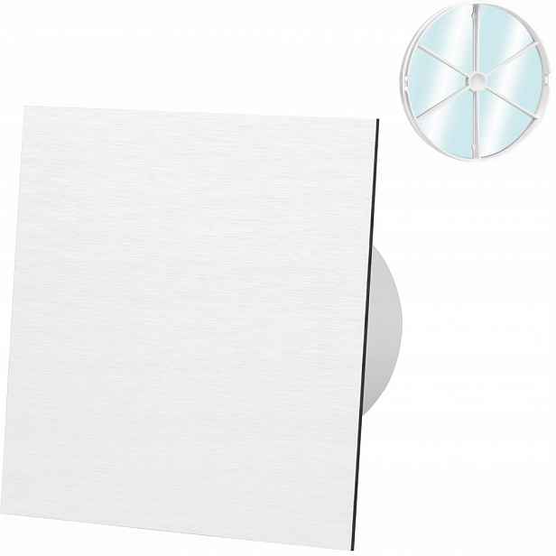 Ventilátor S Alu Zpětným Ventilem Kartáčovaný Časovač Senzor Vlhkosti Fi 100