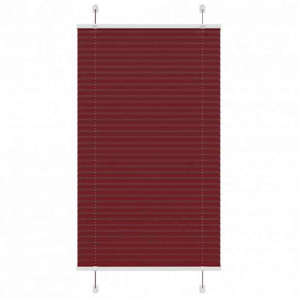 vidaXL Plisovaná roleta Bordeauxská červená 75x100 cm Šířka látky