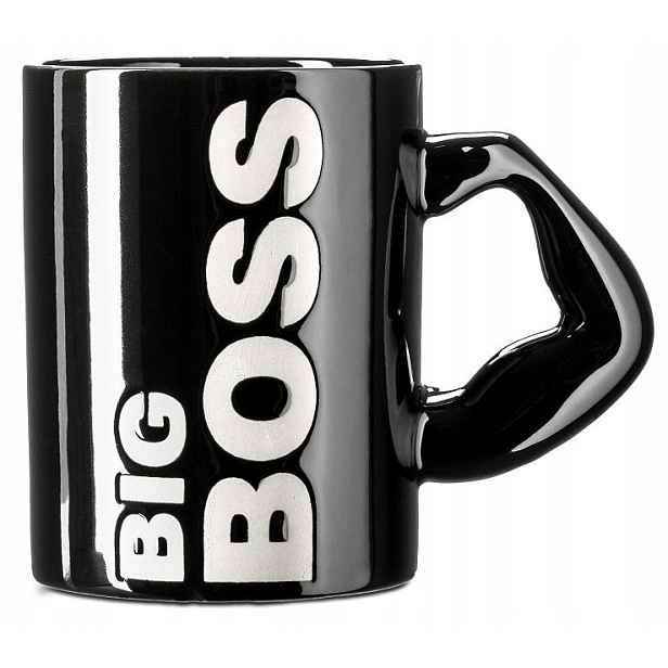 Hrnek Big Boss XXL Silová posilovna Černý Velký