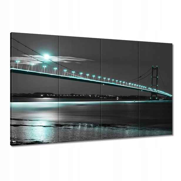 Obrazy 120x80 Modrá světýlka v noci