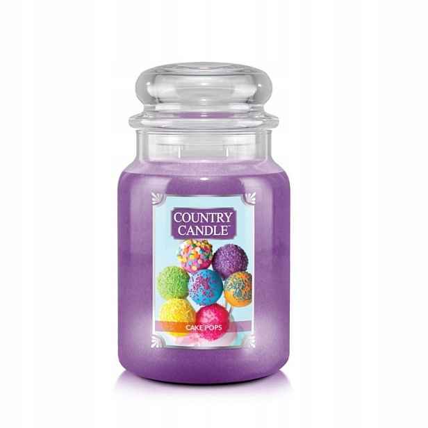 Cake Pops – Country Candle – velká vonná svíčka se dvěma knoty (737 g)