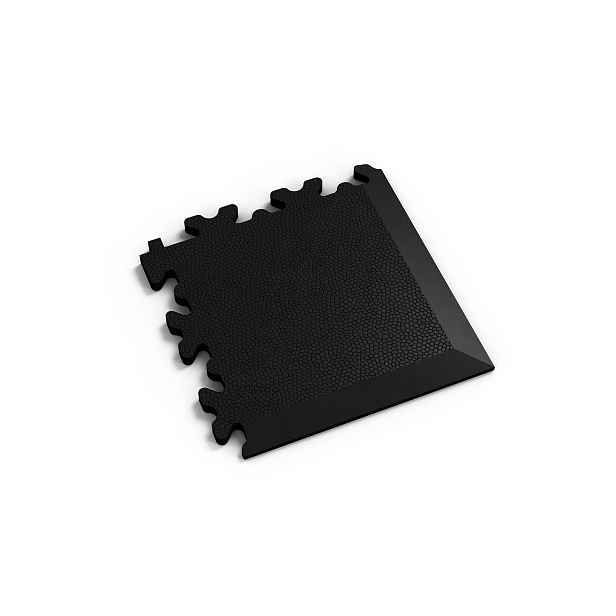 Dlaždice rohová Fortelock Machine industry kůže BLACK