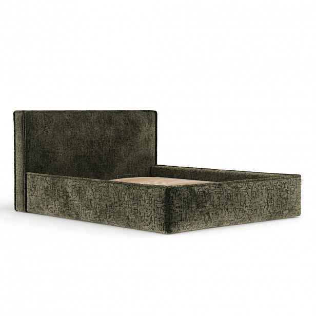 Maison de Reve ČALOUNĚNÁ POSTEL Lounge, 140/200 cm, olivová