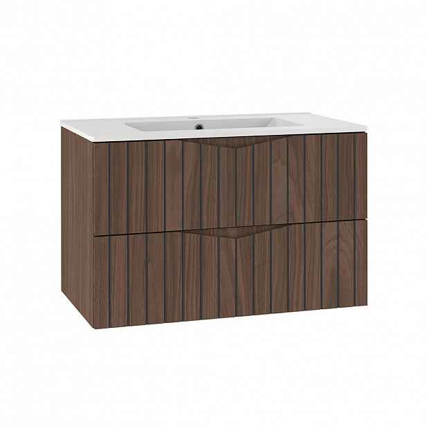 Petits-meubles UMYVADLO 80cm Siena Dřevo a černá