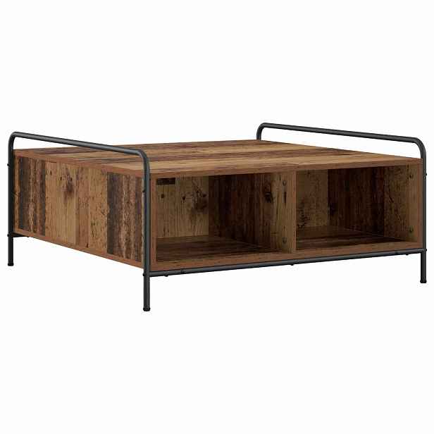 vidaXL Konferenční stolek Staré dřevo 90 x 90 x 41 cm Kompozitní dřevo