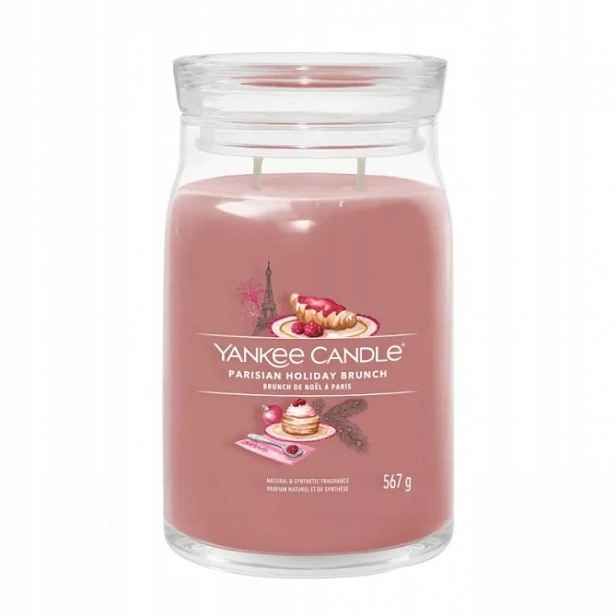 Yankee Candle svíčka Signature ve skle velká Parisian Holiday Brunch 567g