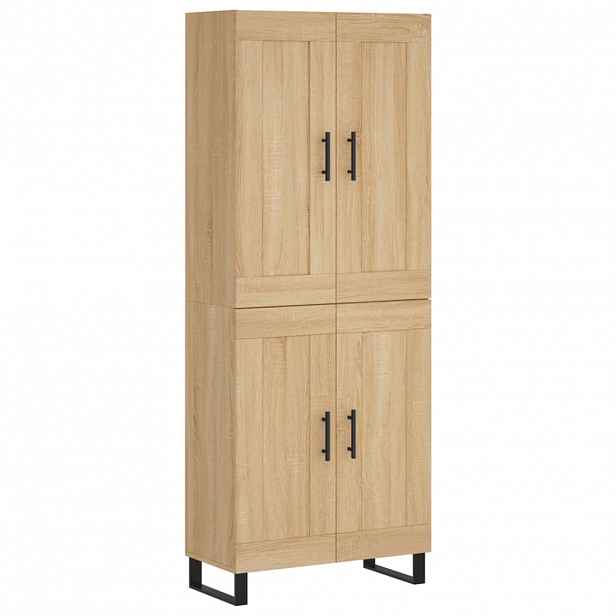 vidaXL Skříň highboard dub sonoma 69,5 x 34 x 180 cm kompozitní dřevo
