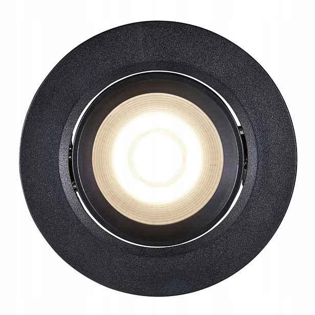 Kulaté Stropní Svítidlo Stropní Led svítidlo Roar Černé 550lm 3000K Stmívatelné Nordlux 8.5cm