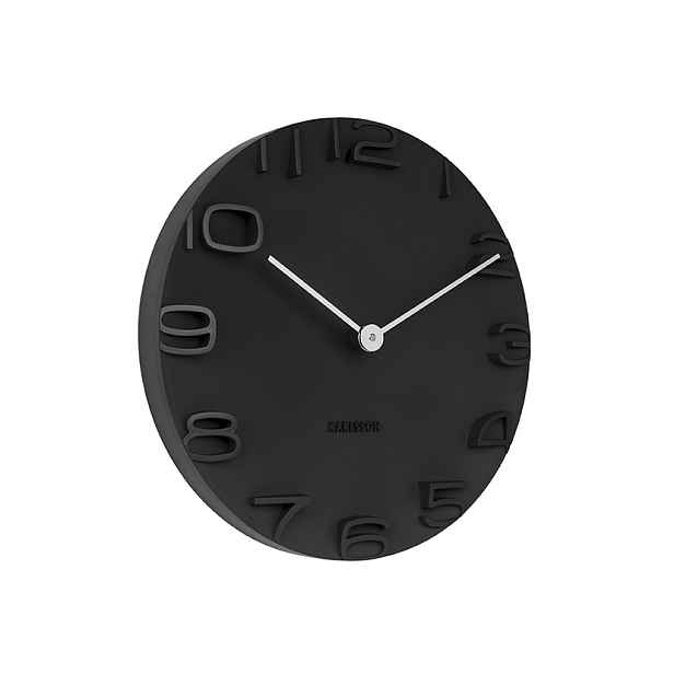 Nástěnné hodiny Edge, Ø 42 cm, černá