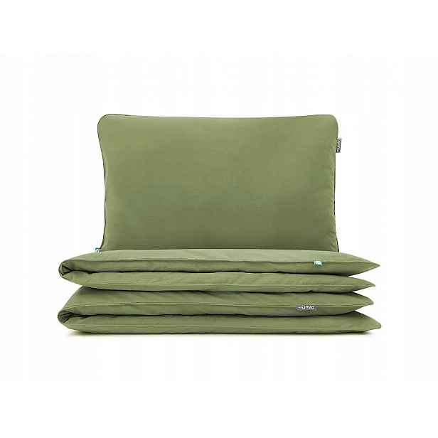 Povlečení basic khaki 160x200 cm 2x 60x50 cm