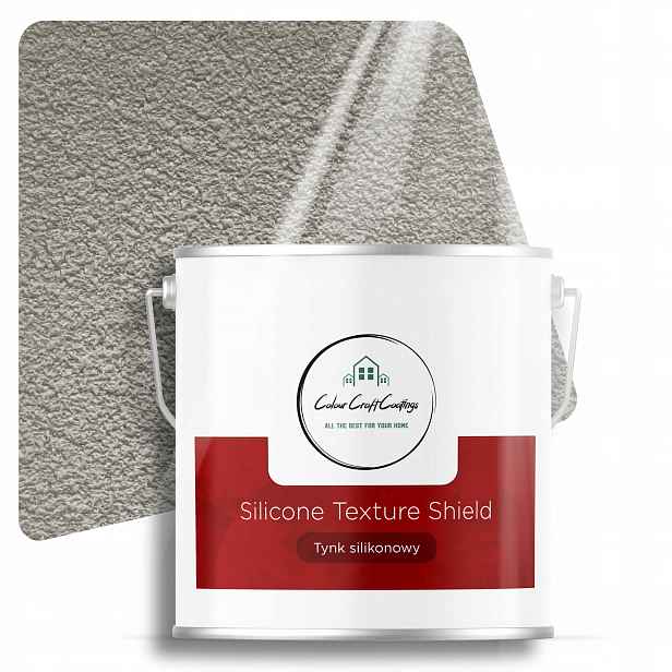 Silikonová omítka 1.0MM Beránek Šedá 7KG F284