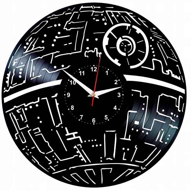 Star Wars Dárek Originální dekorace do domu Hodiny z vinylové desky