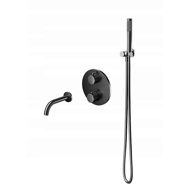 Podomítkový Termostatický Set Zen Cersanit Černý Gun Metal S952-055