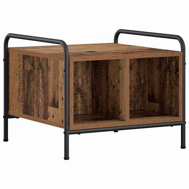 vidaXL Konferenční stolek Staré dřevo 50 x 49 x 41 cm Kompozitní dřevo