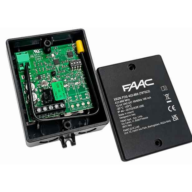 Faac XR2N Fds 433 868 MHz – Externí 2-kanálový radiopřijímač