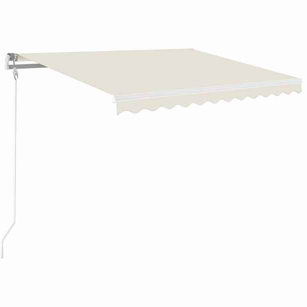 vidaXL Automatická zatahovací markýza 350 x 250 cm krémová