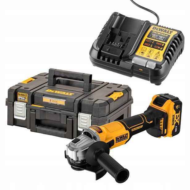 aku úhlová bruska 125 mm 1x4.0 Ah, 18 V Xr Dewalt [DCG407M1T-QW]