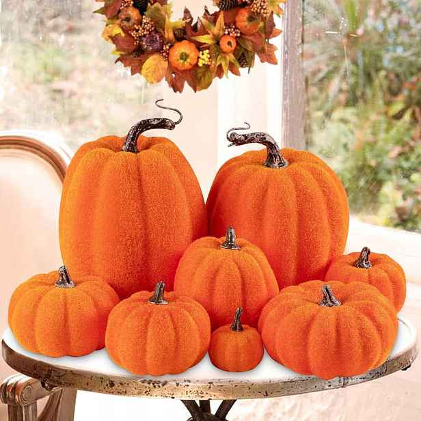 Sada 8 Kusů Dýní – Podzimní Dekorace Do Domácnosti I Na Halloween – Dýně