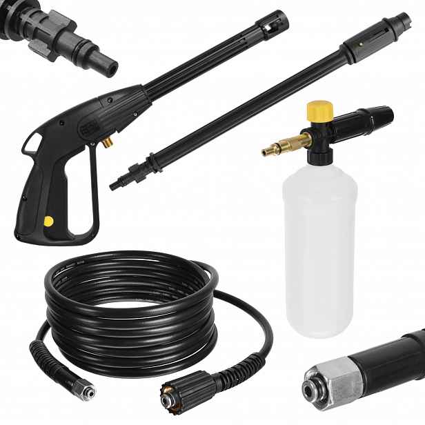 Sada pistole lanka tryska pěnovačka hadice 5M M22 F pro myčku Karcher Hd Hds