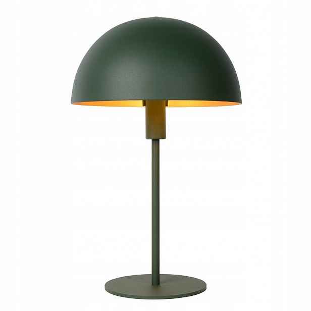 Zelená stolní lampa Siemon s měkkým světlem do kanceláře Lucide