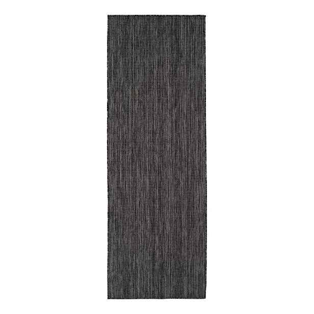 Černý vnitřní a venkovní běhoun 80x250 cm Mira 1450 – Ayyildiz Carpets