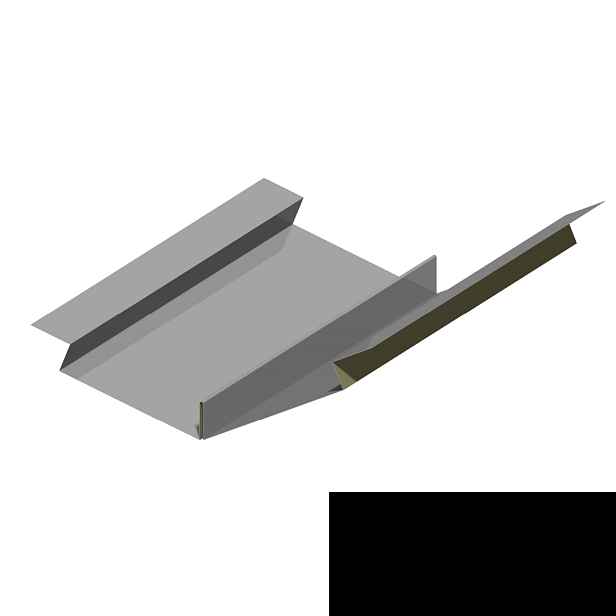 Úžlabí RS725V-135-40 SP 25 RAL 9005 černá