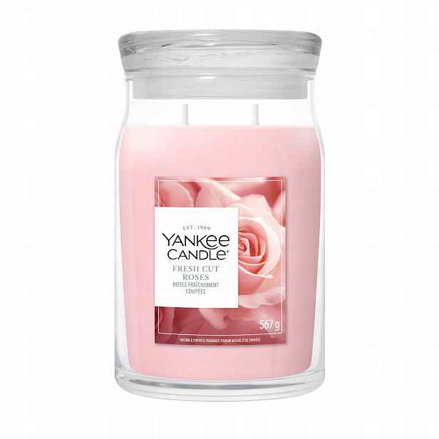 Velká vonná svíčka Yankee Candle Fresh Cut Roses