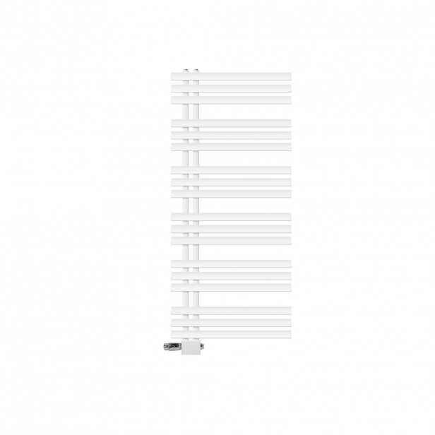 LuxeBath KOUPELNOVÝ radiátor Iron EM 600 x 1400 mm, bílý, s univerzálním ventilem