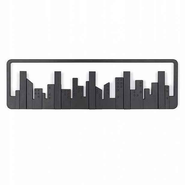Moderní nástěnný věšák Skyline černý Umbra