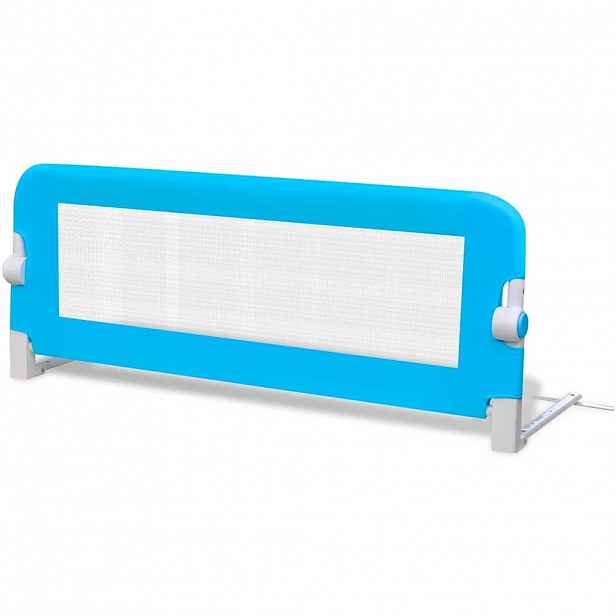 vidaXL Bezpečnostní zábrana k postýlce 102 x 42 cm modrá