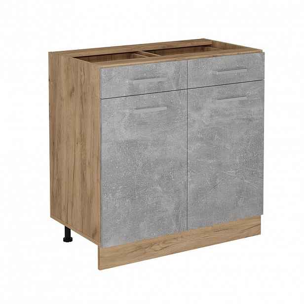 Vicco SPODNÍ SKŘÍŇKA KUCHYŇSKÉ LINKY R-Line Beton 80 cm bez pracovní desky