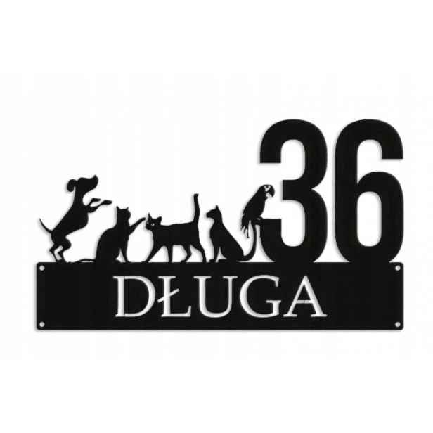 Číslo Na Dům 60 cm Tabule Adresa Ocel 2 mm Grafika 9