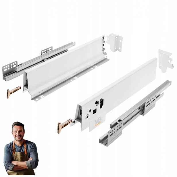 Šuplík Gtv Modern Box 450 mm bílá pod troubu