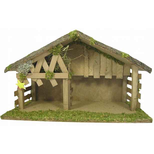 Vánoční Betlém *stajenka* 56x27x35 cm pro postavy o výšce 14-15 cm