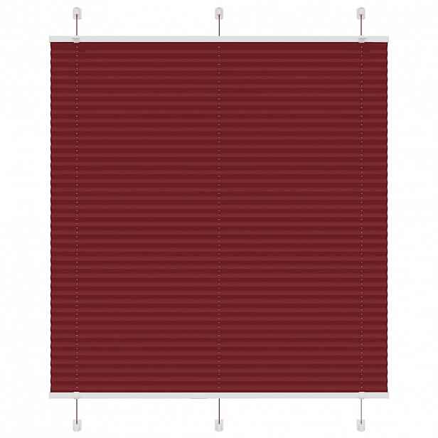 vidaXL Plisovaná roleta Bordeauxská červená 120x100 cm Šířka látky