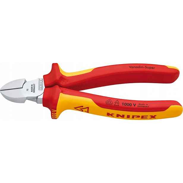 Boční štípací kleště izolované Vde 125 mm 70 06 125 Knipex