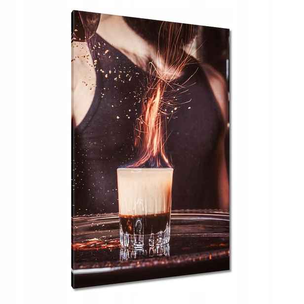 Obrazy 80x120 Barman nalévající koktejl