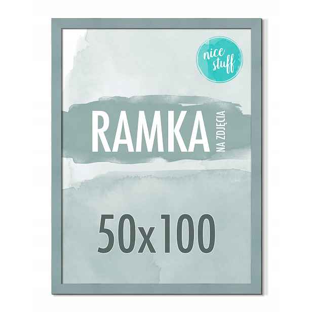 Rámeček 50x100 Rámeček Na Fotografie Rámečky na fotografie plakát Šedo-modrá