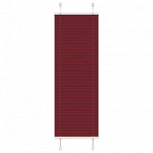 vidaXL Plisovaná roleta Bordeauxská červená 40x150 cm Šířka látky
