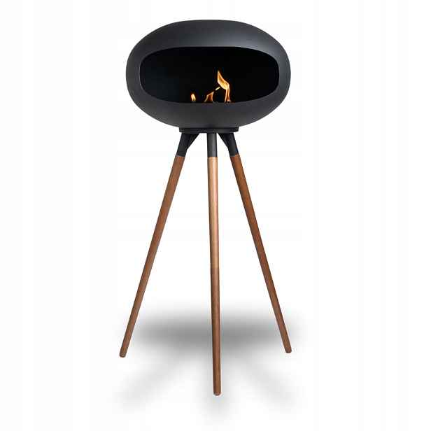Volně stojící biokrb Elegantní moderní stojící na nohou Vysoký 105 cm