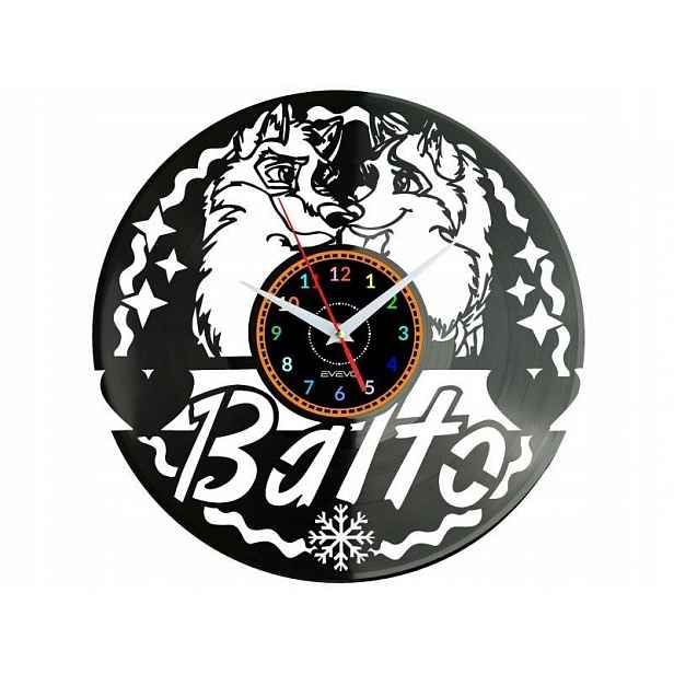 Balto Dárek Originální dekorace do domu Hodiny z vinylové desky