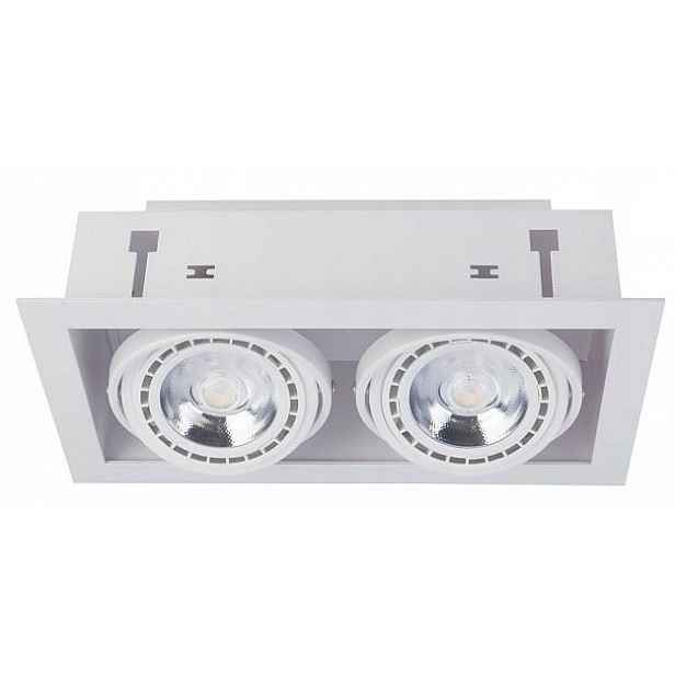 Podomítkové svítidlo Downlight Bílé 2xGU10 ES111 Stropní očko do pracovny