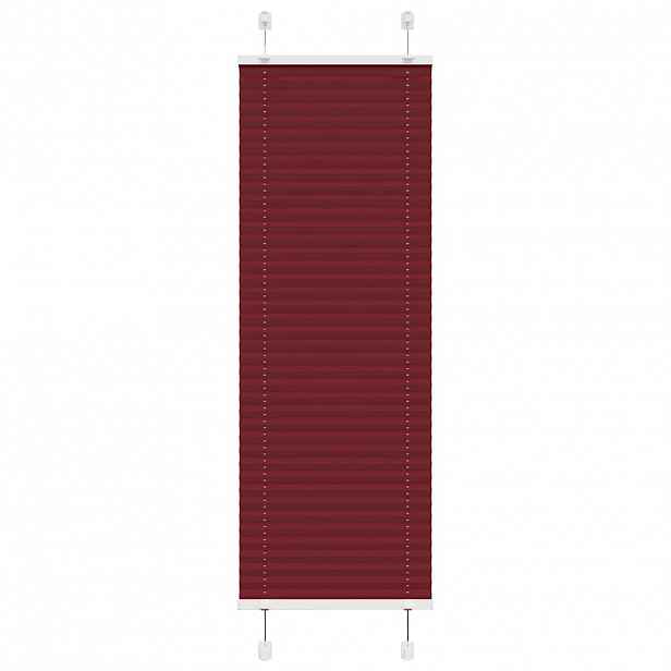 vidaXL Plisovaná roleta Bordeauxská červená 45x150 cm Šířka látky