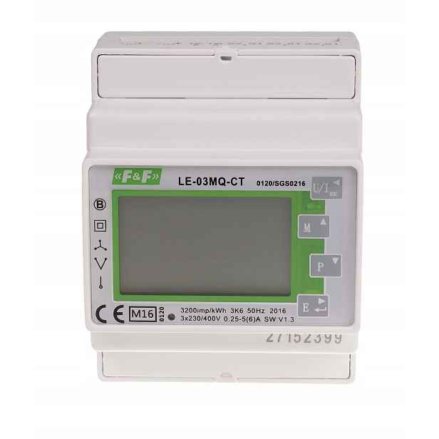 Elektroměr 3F LE-03MQ-CT MID 485