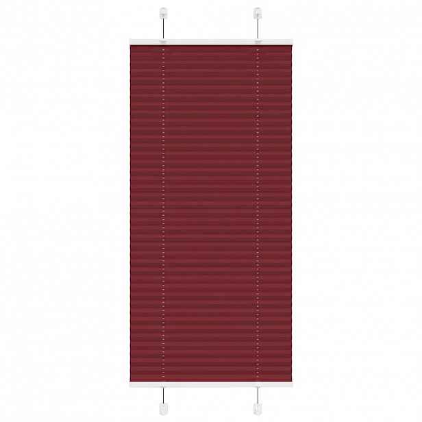 vidaXL Plisovaná roleta Bordeauxská červená 55x150 cm Šířka látky