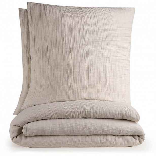 Blumtal POVLEČENÍ mušelín, 100% bavlna, 200/220 cm & 2x 80/80 cm, šedá