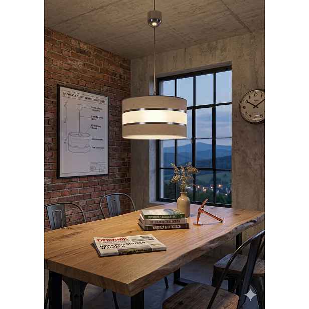 Euro-Lamp Závěsná lampa Abažur Ab I 350 mm Šedá Mat 1X60W Výrobce