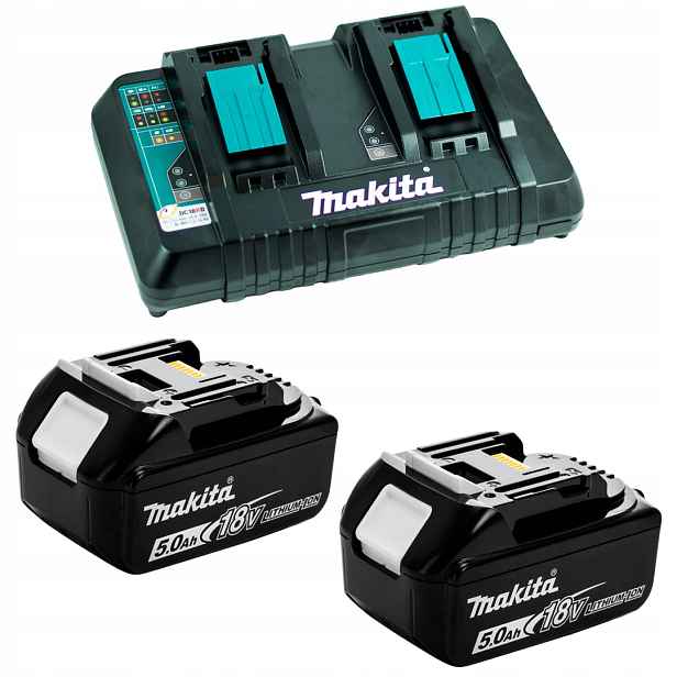 Rychlonabíječka DC18RD 2x BL1850B 5Ah Makita