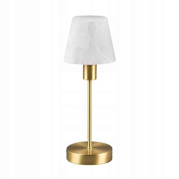 Stolní lampa Trio Luis II Zlatá, Kov/Sklo, 40W, E14, IP20